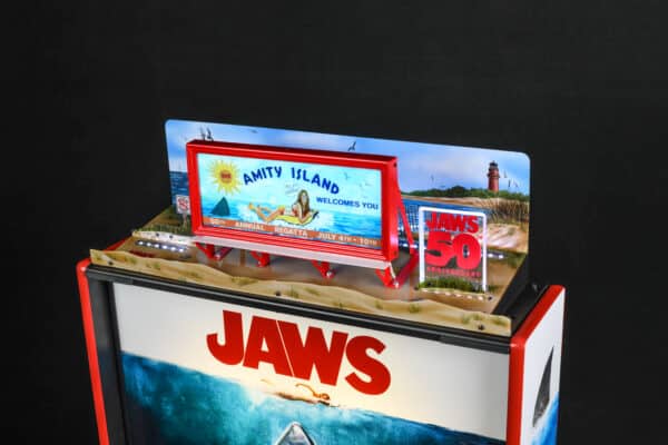 Jaws 50th anniversary pinball topper