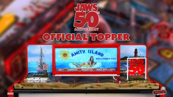 jaws 50th pinball topper